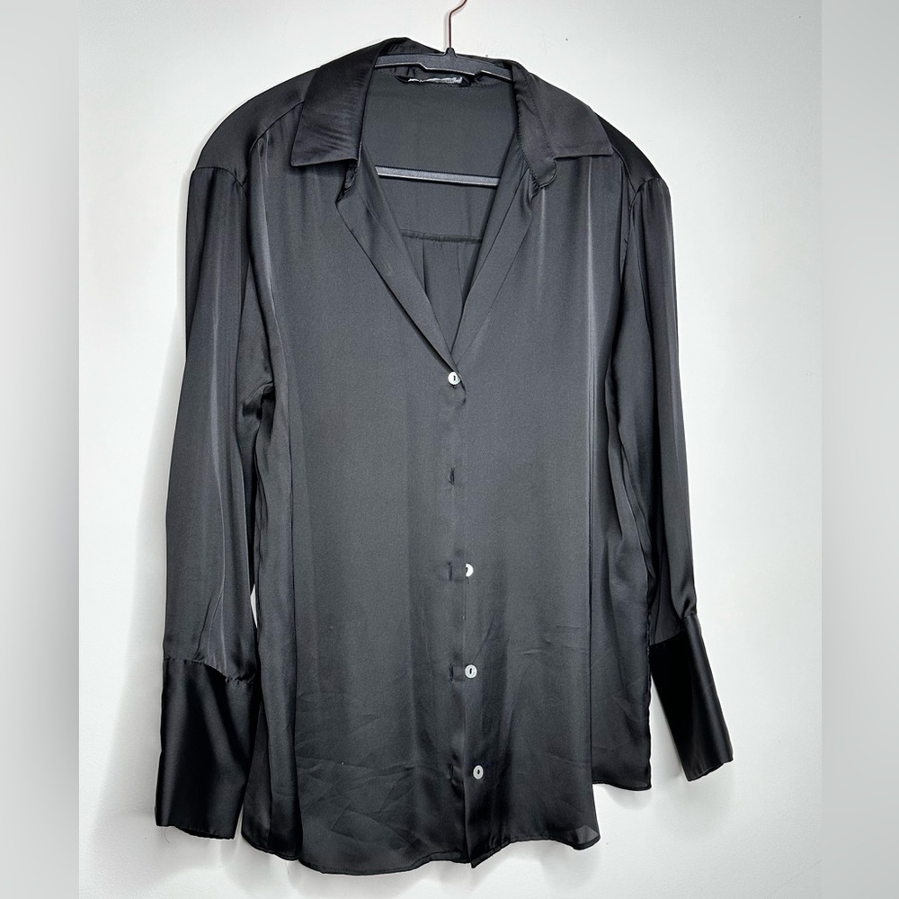 Zara women satin blouse